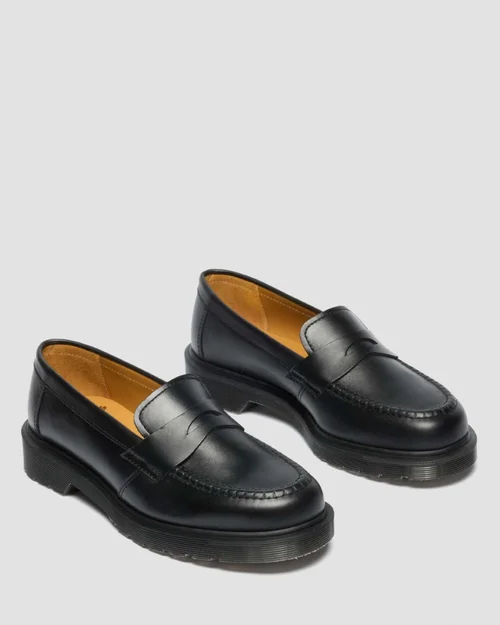 Delapre Black Classic Calf Penny Loafer