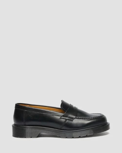 Delapre Black Classic Calf Penny Loafer