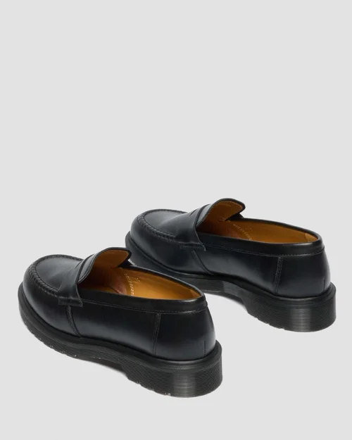 Delapre Black Classic Calf Penny Loafer