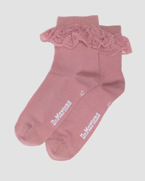 Dr Martens Frill Socks Dusty Rose