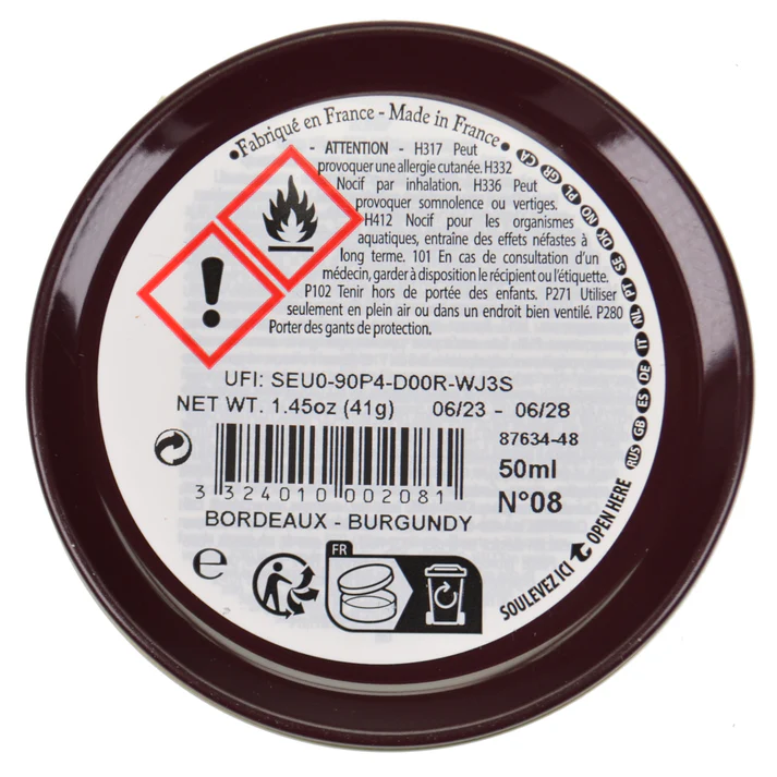 Saphir Pate De Luxe Burgundy Polish 50ml