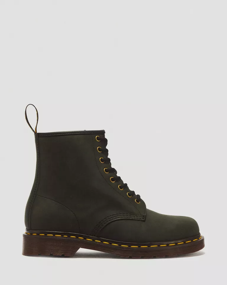 1460 Crazy Horse Green 8 Eyelet Boot
