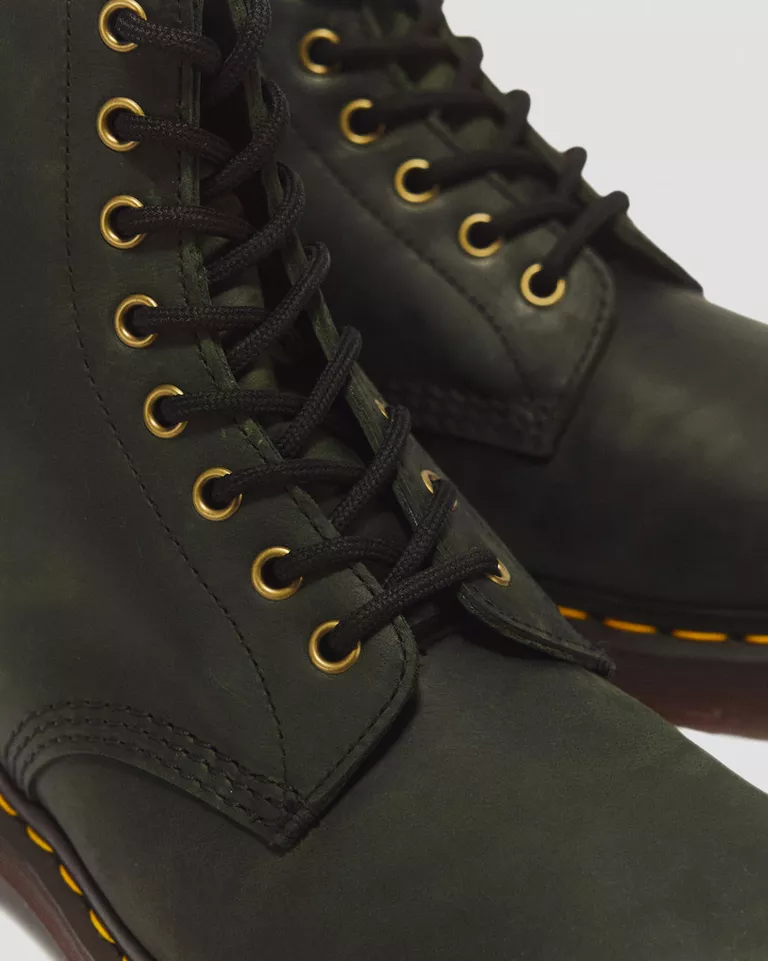 1460 Crazy Horse Green 8 Eyelet Boot