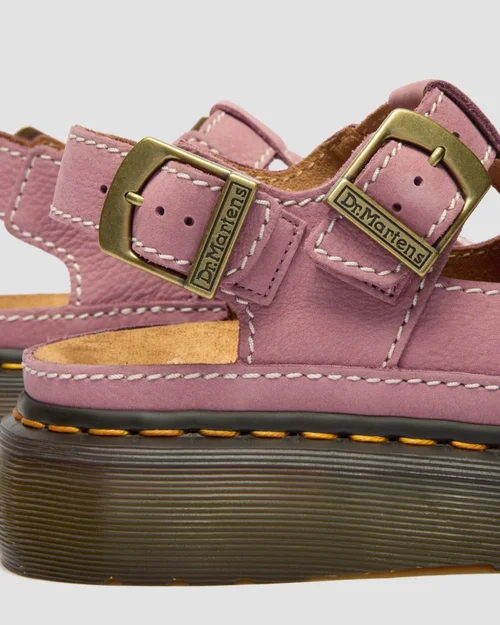 Dunnet Flower Sandal Suede Dusty Rose