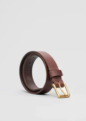 ATKM Union Heritage 32mm Belt Australian Chestnut Brass