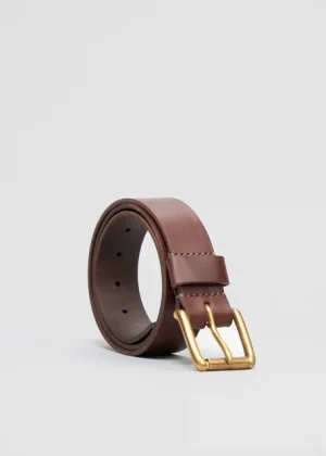 ATKM UNION BELT 38MM CHESTNUT BRASS