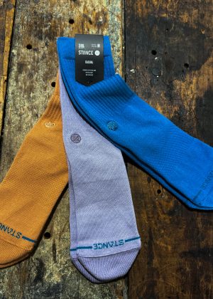 Stance Icon 3 Pack Crew Socks Capri Blue