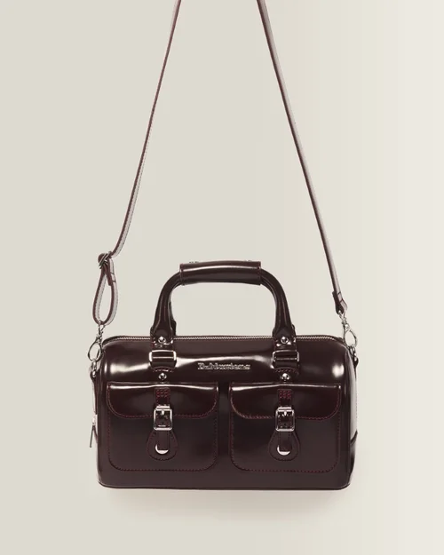 Top Handle Bag Cherry Red Oxford