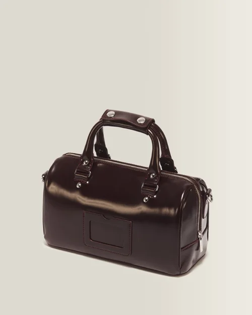 Top Handle Bag Cherry Red Oxford